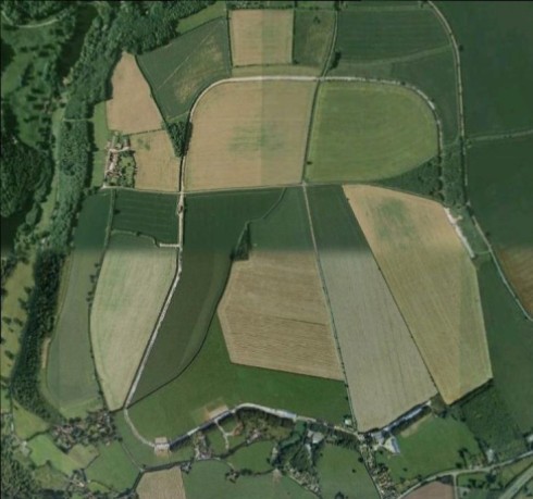 The site of RAF Zeals as it looks today. (Image from Google Earth)
